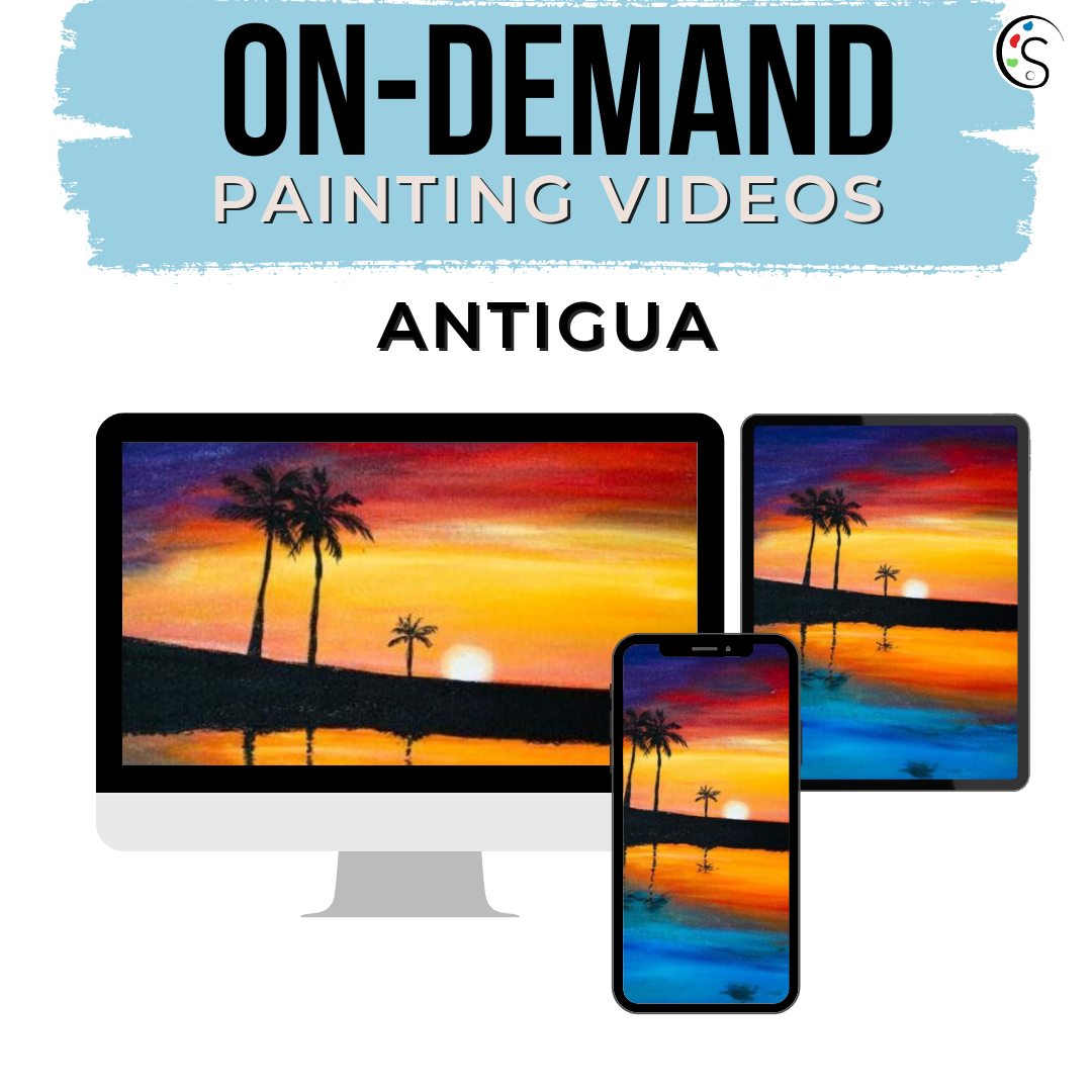 On Demand Videos - Pre-recorded Sip and Paint Caribbean