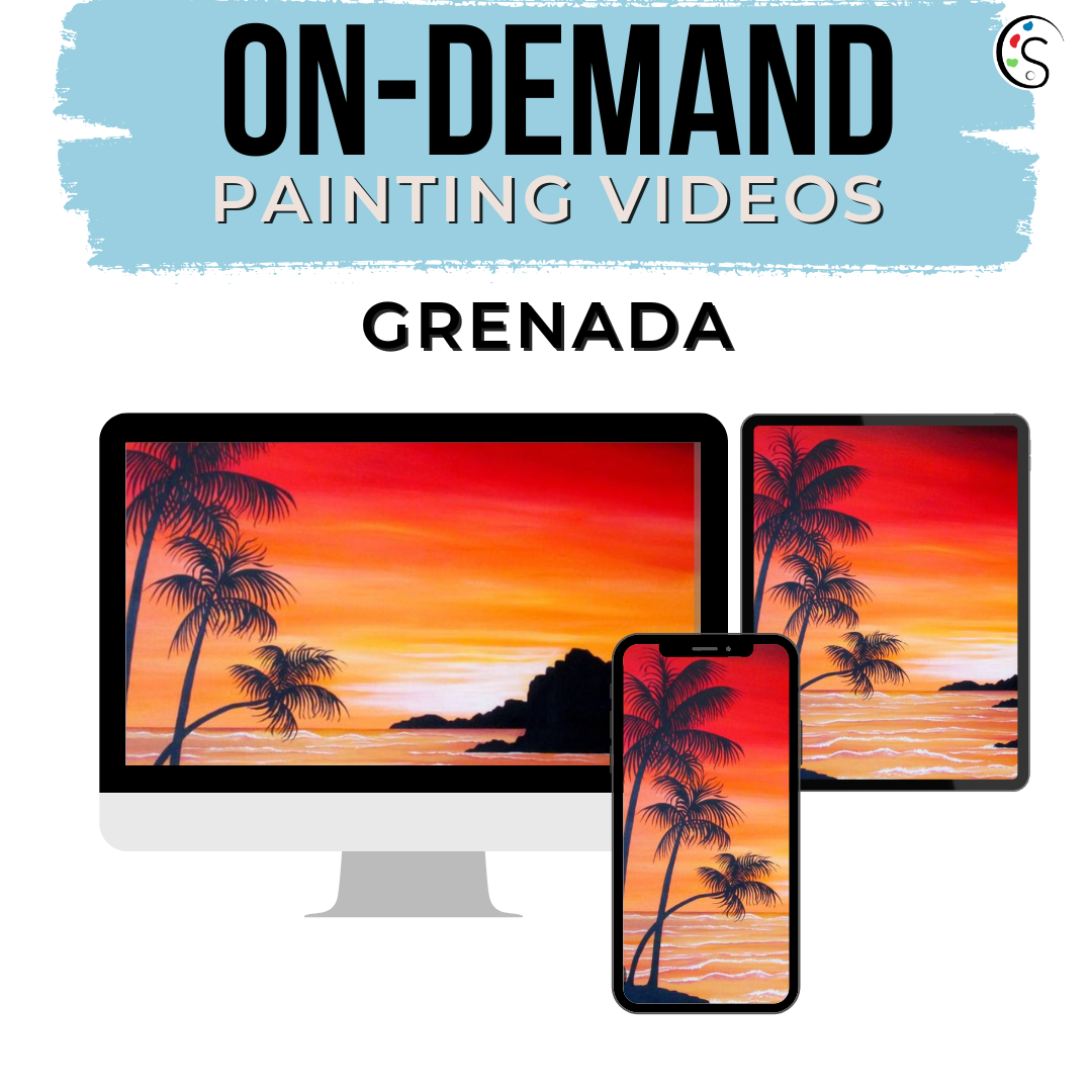 On Demand Videos - Pre-recorded Sip and Paint Caribbean