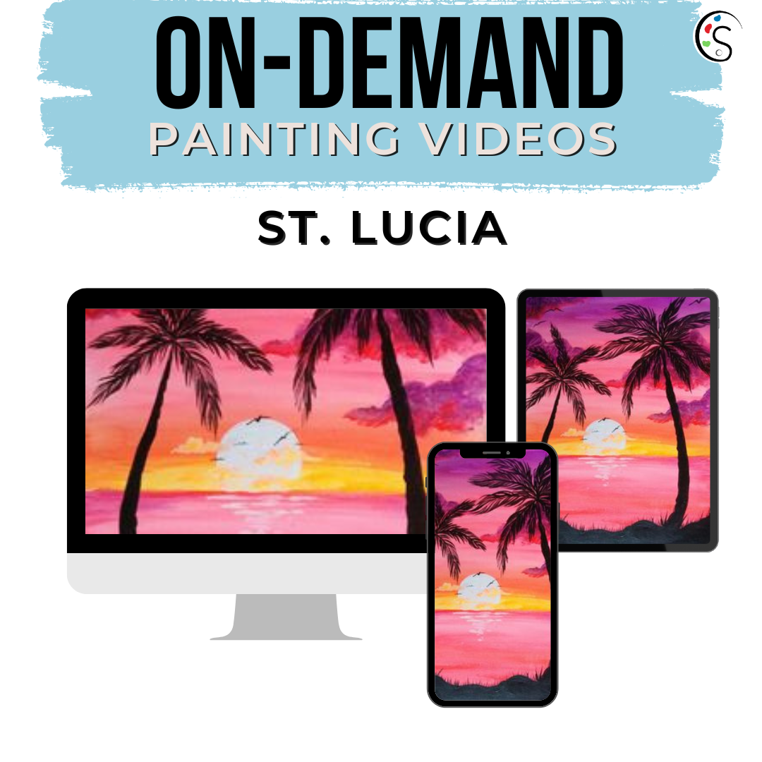 On Demand Videos - Pre-recorded Sip and Paint Caribbean