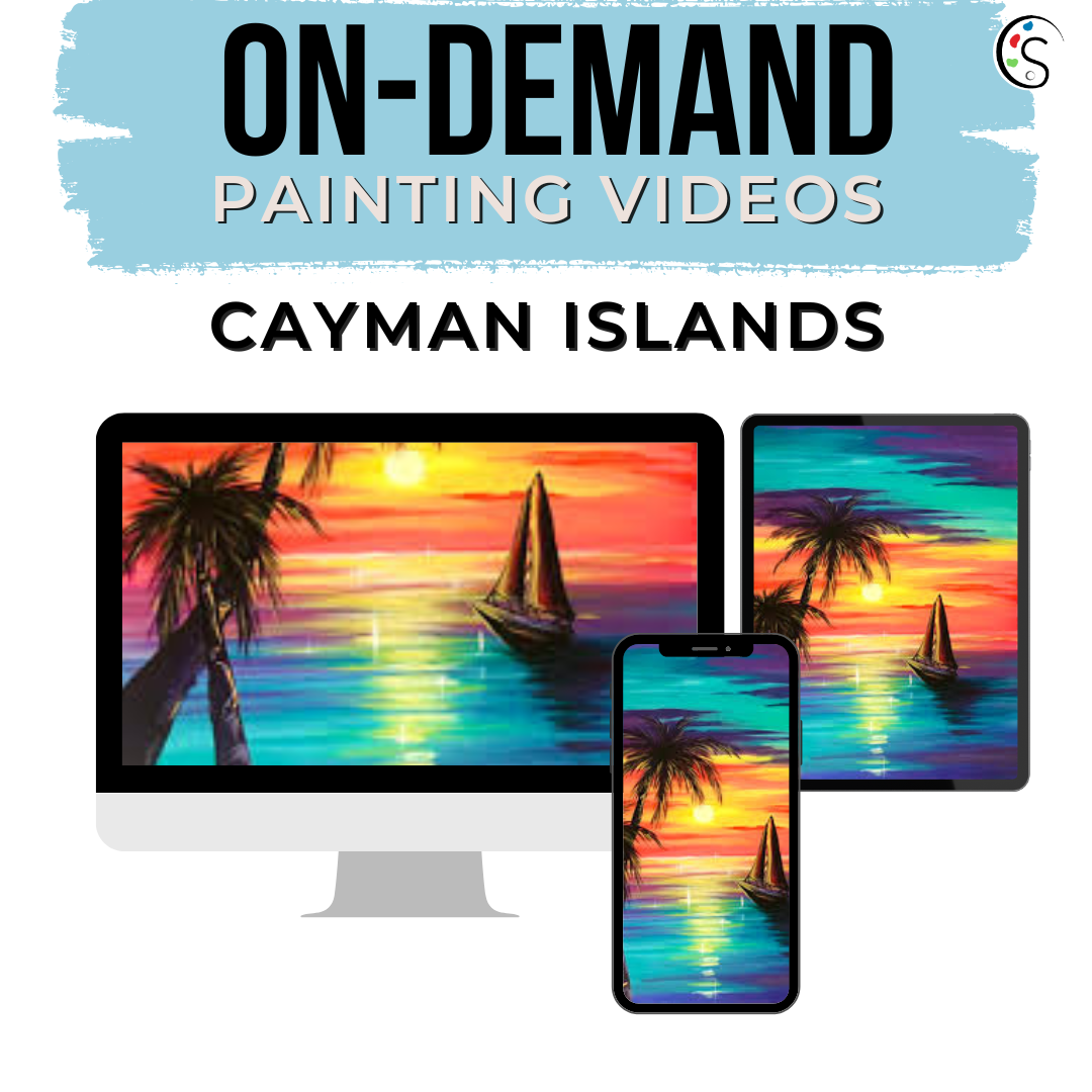 On Demand Videos - Pre-recorded Sip and Paint Caribbean