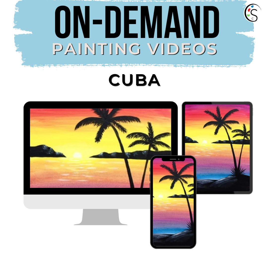 On Demand Videos - Pre-recorded Sip and Paint Caribbean