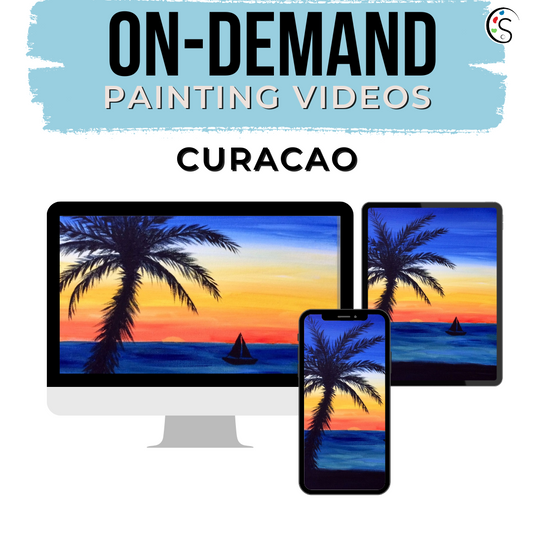 On Demand Videos - Pre-recorded Sip and Paint Caribbean