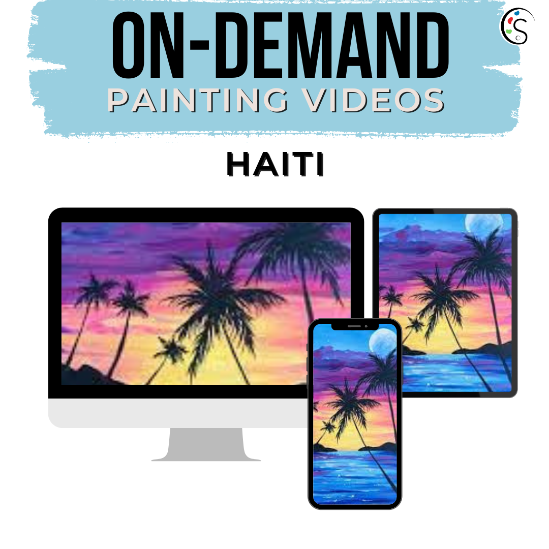 On Demand Videos - Pre-recorded Sip and Paint Caribbean